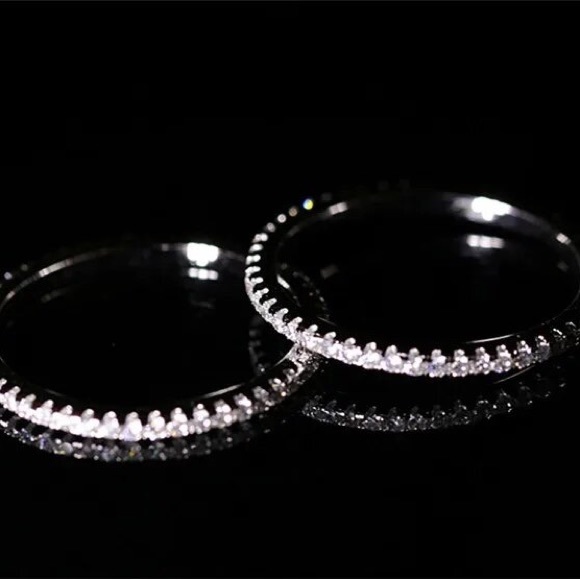 Classic Silver Stackable Eternity Ring - Picture 7 of 7